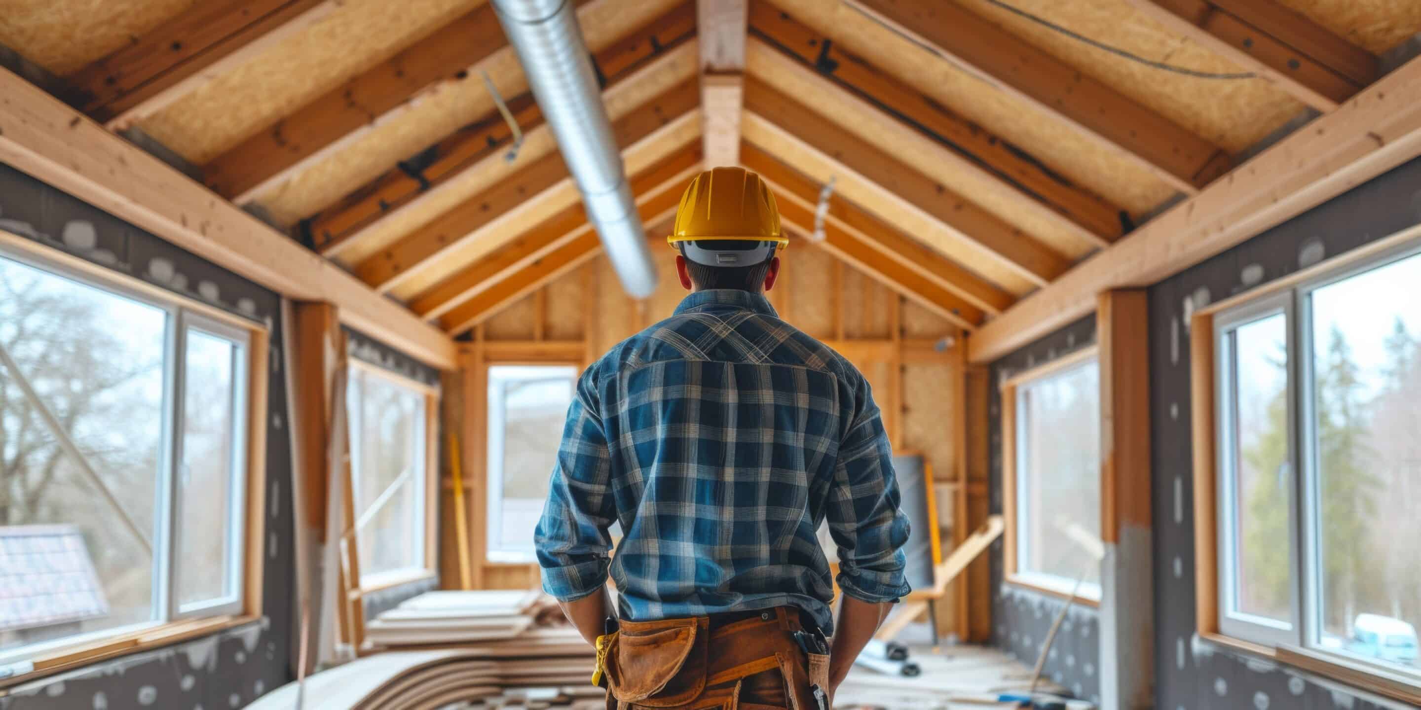 Hiring An Hvac Engineer To Install A Heat Recovery Ventilation System In A New House. Concept Heat Recovery Ventilation System Installation, Hvac Engineer, New House, Energy Efficiency
